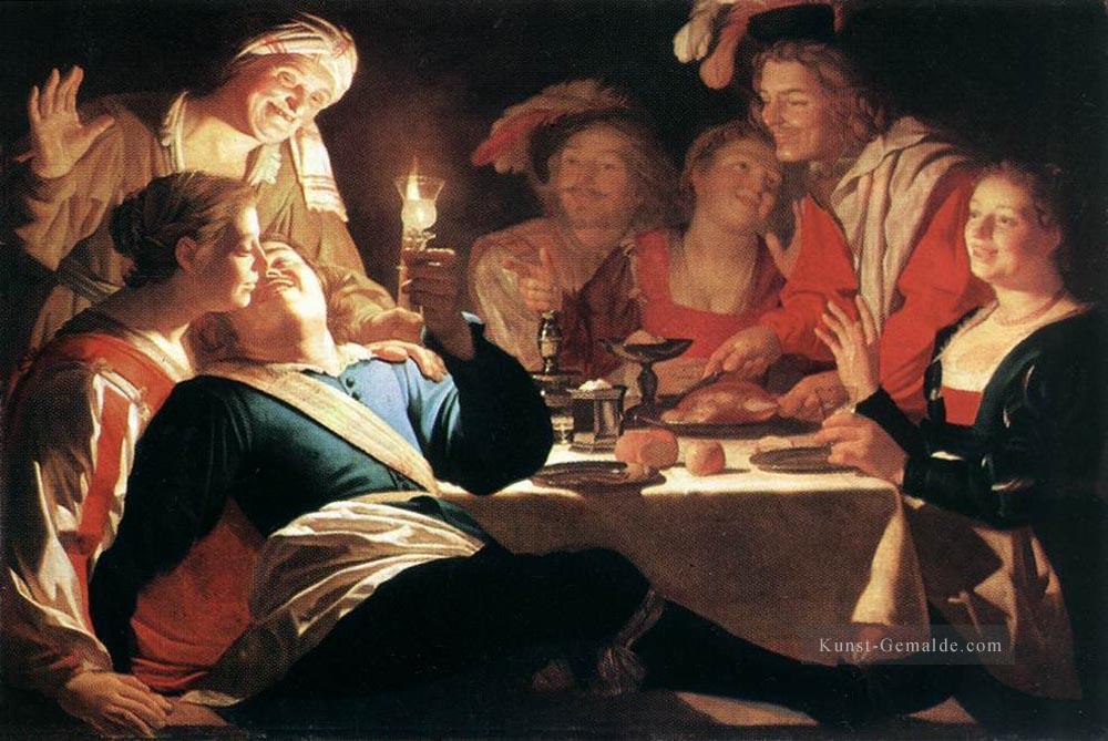 der verschwenderische Sohn 1622 Nachtkerzenlicht Gerard van Honthorst Ölgemälde